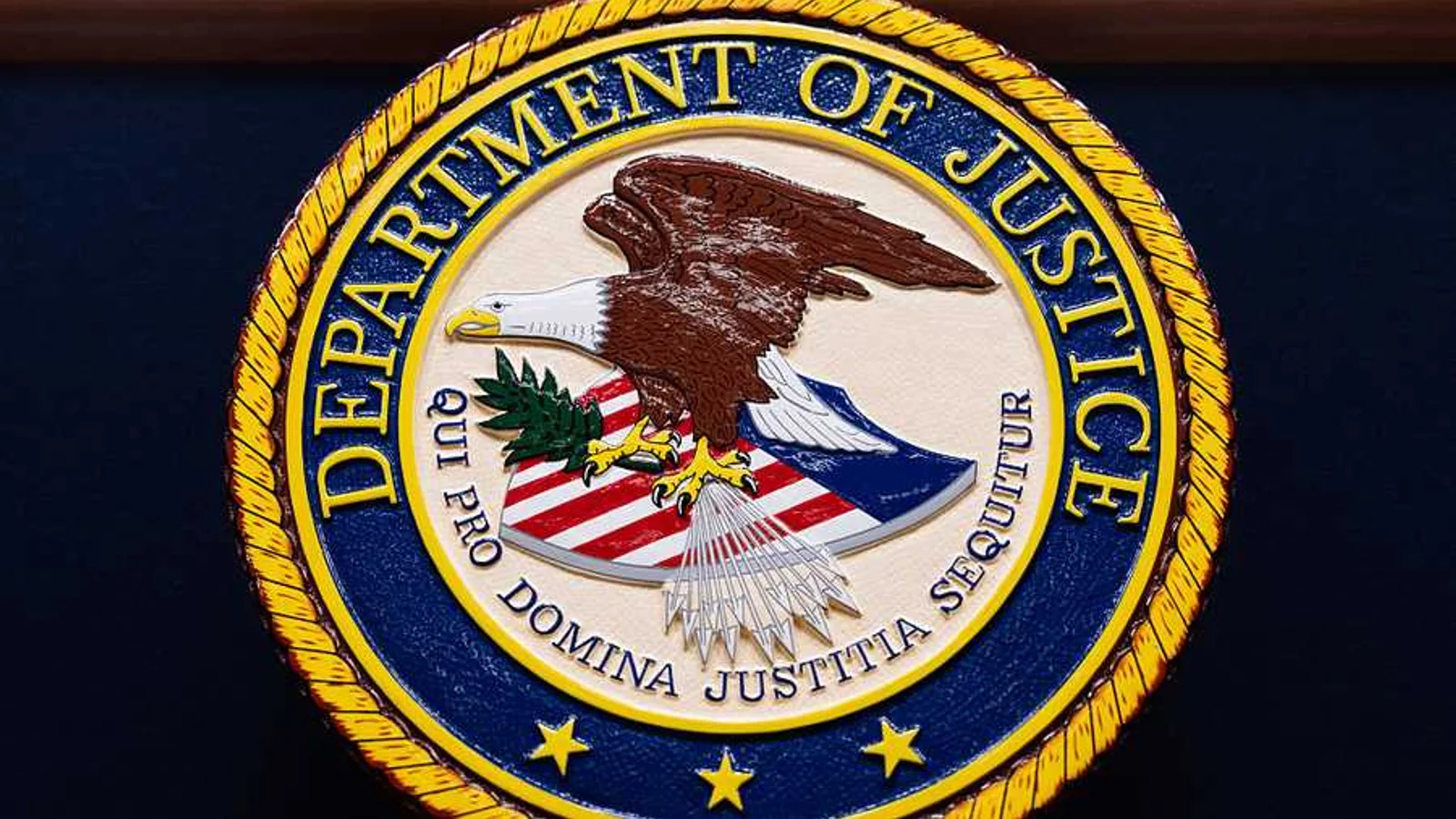 Seal of the U.S. Department of Justice.